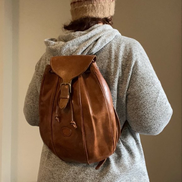 IBIZ Brown Vintage Leather Backpack